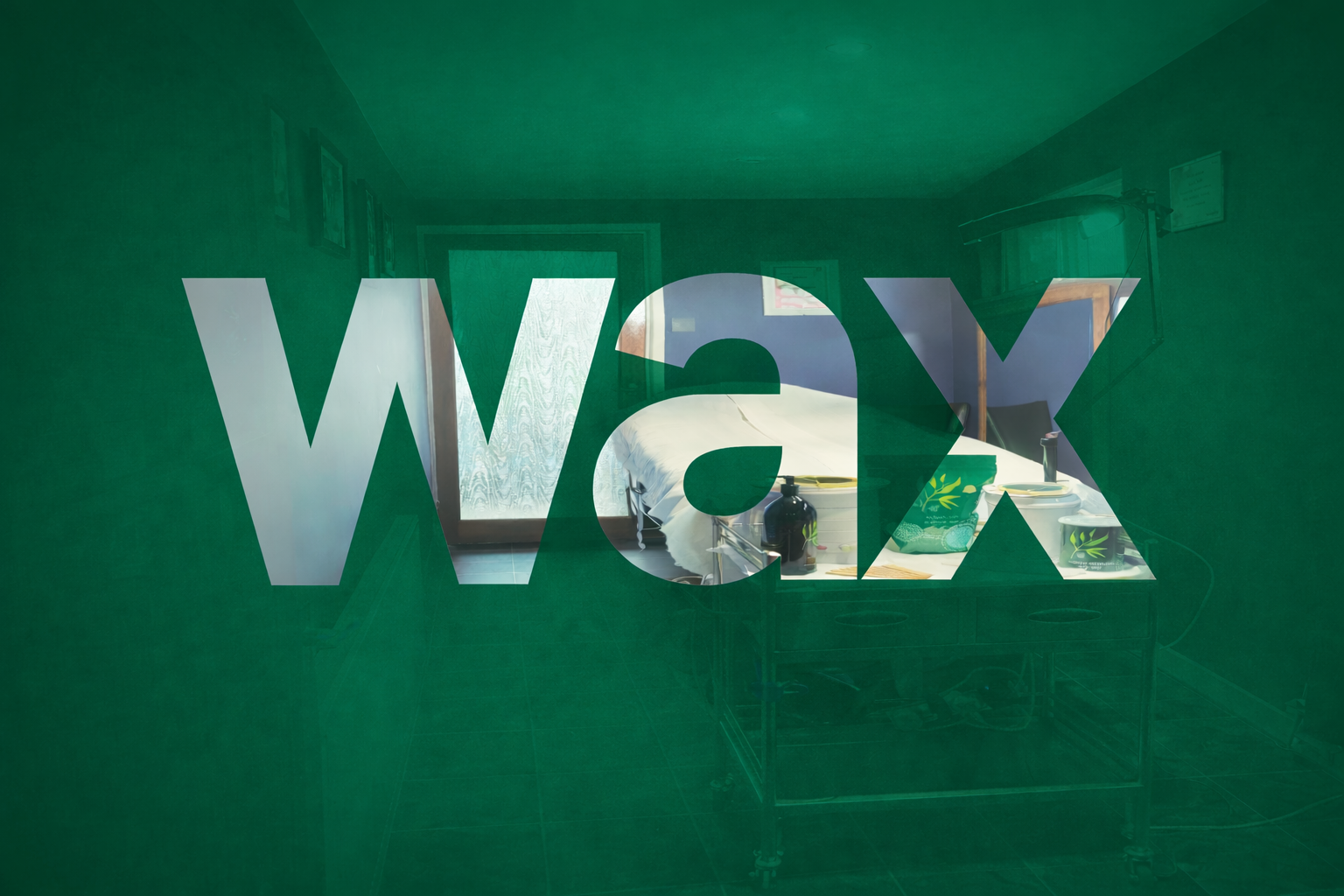 Men's waxing salon near Fareham. Word Wax set against a bright and private beauty salon room.